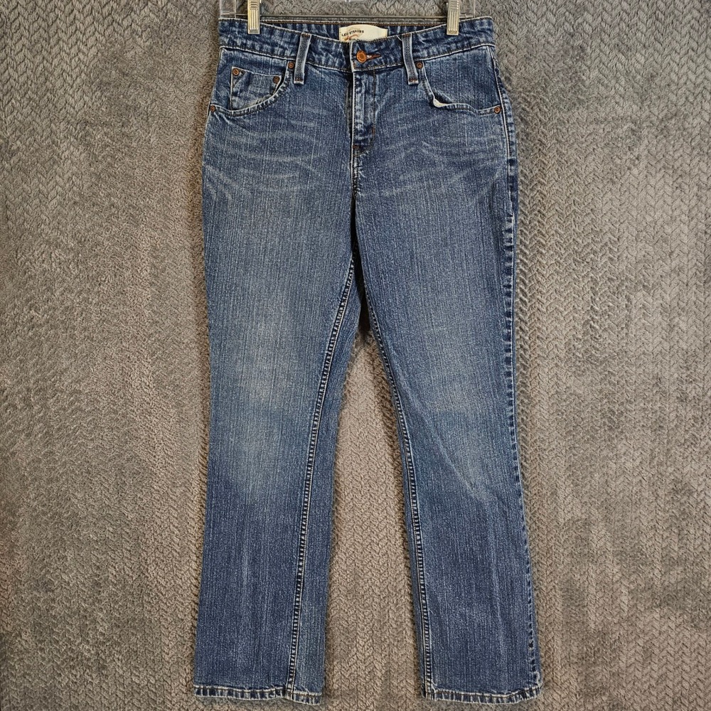 Levi Strauss Signature Womens Mid Rise Bootcut Jeans Medium‎ Wash Blue Size 6M